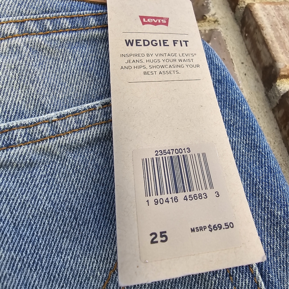 Levi's Blue Jean Shorts for Women - Picture 3 of 3